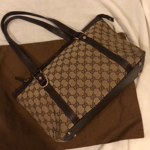 GUCCI Brown GG Canvas Bag - Picture 14 of 15